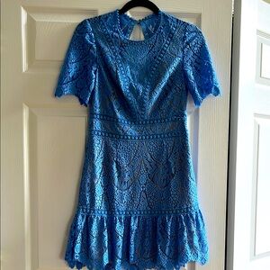 SAYLOR | Dresses | Saylor X Free People Darian Lace Dress In Blue Size  Small | Poshmark